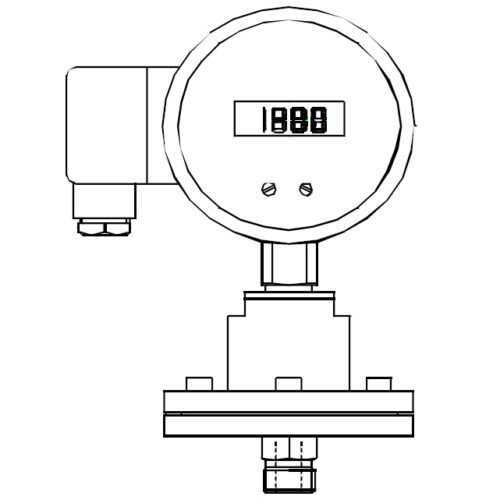 Digitale manometers met voeding